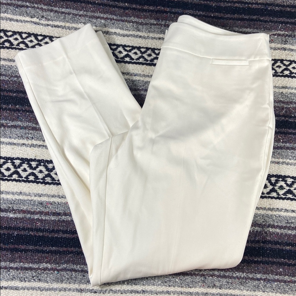 New NWT The Limited Sz 12 Skinny Cream White Marshmallow Women's Pants Office